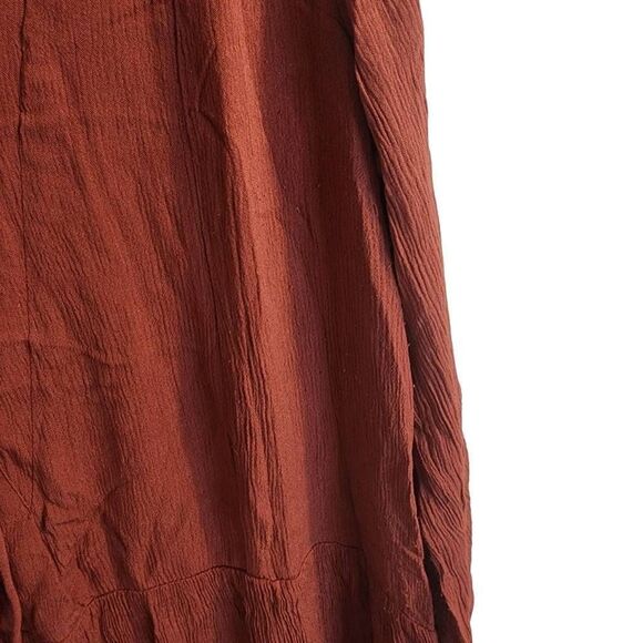Anthropologie Just Female Womens Rust Strappy Midi Dress Size M - Picture 9 of 10